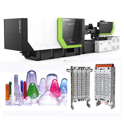 شراء 76.5 كيلوواط قوة 48 كهوفة بي تي ماكينة صناعة القالب المسبق للحقن مع 10 ثانية لكل وقت دورة الصورة online manufacture