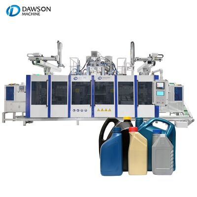 شراء آلة نفخ علب جيري المعتمدة من CE DSB90II ذات المحطة المزدوجة لزجاجات المواد الكيميائية HDPE سعة 5 لتر online manufacture