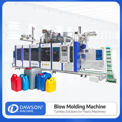 شراء DSB90II آلة صناعة النفخ المتنوعة ذات المحطة المزدوجة للحاويات الكيميائية HDPE 5L online manufacture