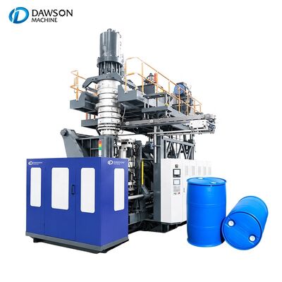 شراء آلة نفخ أسطوانات HDPE مزدوجة الحلقة أوتوماتيكية بسعة 200 لتر، آلة صنع أسطوانات بلاستيكية لصناعة الكيماويات online manufacture