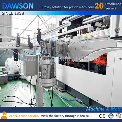 سعر آلة نفخ زجاجات المنظفات الغسيل HDPE مزدوجة المحطة عالية السرعة