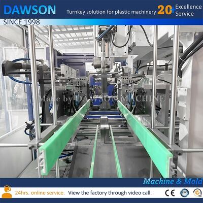 660 مليمتر حجم لوح القالب، 270 كيلو نيوتن قوة الإغلاق، آلة نفخ القوالب بالبثق الأوتوماتيكية بالكامل لإنتاج عبوات بلاستيكية سعة 20 لترًا