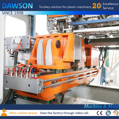 الكهرباء الكاملة 5L Hdpe غسيل الغسيل المطهر زجاجات تنفخ آلة صناعة ثلاثية الموت الرأس طحن صناعة تنفخ