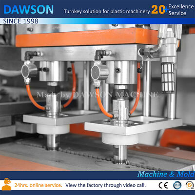 الكهرباء الكاملة 5L Hdpe غسيل الغسيل المطهر زجاجات تنفخ آلة صناعة ثلاثية الموت الرأس طحن صناعة تنفخ
