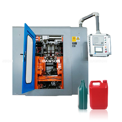 2L 4L HDPE البلاستيك خط إنتاج زجاجة زيت التشحيم محطة مزدوجة 75 مم برغي بثق ضربة صب الإله